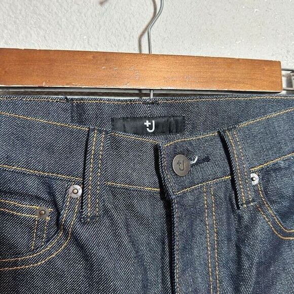 Jil Sander X Uniqlo Selvedge Denim Cut Off Shorts 24 Blue Cotton Spandex - Picture 4 of 7